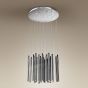 Maxlight Organic - lampe suspendue - Ø 62 x 190 cm - 33 x 1W + 4 x 3W LED dimmable incl - chrome