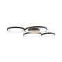 Maxlight Velvet - plafonnier - 95 x 65 x 6 cm - 67W LED incl. - noir