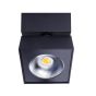 Maxlight Artu - spot en saillie 1L - 10 x 10 x 10 cm - 15W LED incl - noir