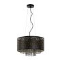 Lucide Raka 4 - lampe suspendue - Ø 41 x 157 cm - noir