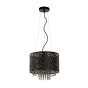 Lucide Raka - lampe suspendue - Ø 31 x 149 cm - noir