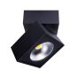 Maxlight Artu - spot en saillie 1L - 10 x 10 x 10 cm - 15W LED incl - noir