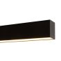 Roi Du Luminaire Linear - plafonnier - 113,5 x 6,5 x 5 cm - 36W LED incl. dimmable - noir - couleur de lumière blanc chaud