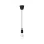 Nova Luce Swing - lampe suspendue - Ø 4,5 x 100 cm - noir