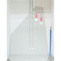 Nova Luce Swing - lampe suspendue - Ø 4,5 x 100 cm - rose