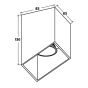 Zuma Line Quby SL - spot apparent - 13 x 8 x 8 cm - blanc