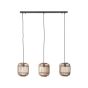 Brilliant Woodrow - lampe suspendue - 105 x 21,5 x 125 cm - brun clair et noir