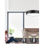 Nova Luce Rando - lampe suspendue - Ø 60 x 120 cm - 42W LED incl. - noir