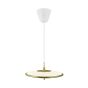 Design for the People Blanche 32 - lampe suspendue - Ø 32 x 314 cm - 15W LED dimmable incl. - laiton