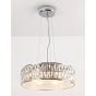 Maxlight Diamante - lampe suspendue - Ø 46 x 135 cm - chrome