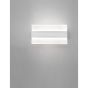 Nova Luce Polso - applique murale - 22,5 x 4 x 12 cm - 6W LED incl. - blanc mat