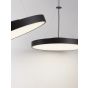 Nova Luce Perfect Profile - lampe suspendue sur télécommande (excl.) - Ø 40 x 120 cm - 24W LED dimmable incl. - 2700K-6000K - noir