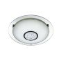 Searchlight Bathroom - plafonnier de salle de bains - Ø 42 x 9 cm - 18W LED incl. - IP44 - chrome