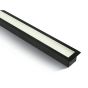 ONE Light UGR19 Profils linéaires LED encastrés - plafonnier encastré - 121 x 5 x 5,5 cm - 40W LED incl. - noir - couleur de lumière blanc chaud