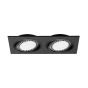 Zuma Line Boxy DL 2 - spot encastré 2L - 350 x 180 mm, 315 x 155 format encastré - noir