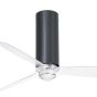 Faro Tube - ventilateur de plafond avec lumière et télécommande - Ø 128 cm - 17W LED incl. - noir et transparent