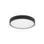 Nova Luce Perfect Profile - plafonnier - Ø 40 x 10 cm - 24W LED dimmable incl. - noir