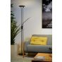 Lucide Champion - lampadaire - Ø 25,4 x 180 cm - 20W + 4W LED dimmable incl. - noir