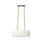 Brilliant Sailor - lampe suspendue - 70,5 x 20 x 120 cm - blanc et marron clair