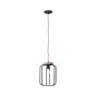 Brilliant Tosh - lampe suspendue - Ø 25 x 147 cm - noir et brun