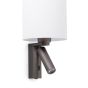 Faro Rob - applique murale avec interrupteur - 15 x 15,5 x 29,5 cm - 3W LED incl. - bronze