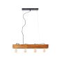 Brilliant Calandra - lampe suspendue - 75 x 13,5 x 150 cm - noir et marron