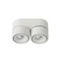 Lucide Yumiko - spot en saillie 2L - 16,1 x 7,8 x 8,2 cm - 2 x 8W LED dimmable incl - blanc