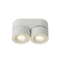 Lucide Yumiko - spot en saillie 2L - 16,1 x 7,8 x 8,2 cm - 2 x 8W LED dimmable incl - blanc