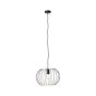 Brilliant Silemia - lampe suspendue - Ø 36 x 135 cm - noir mat