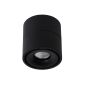 Lucide Yumiko - spot en saillie 1L - Ø 7,8 x 8,2 cm - 8W LED dimmable incl - noir