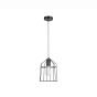 Nova Luce Peppino - lampe suspendue - Ø 19 x 120 cm - noir