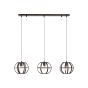 Brilliant Basia - lampe suspendue - 105 x 26,5 x 123 cm - noir