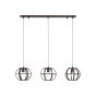 Brilliant Basia - lampe suspendue - 105 x 26,5 x 123 cm - noir