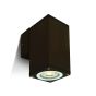 ONE Light GU10 Outdoor Cubes - applique murale d'extérieur - 6,3 x 6,3 x 13,5 cm - IP54 - brun rouille