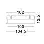 Nova Luce Perfect Profile Trimless - spot encastré sur télécommande (excl.) - Ø 840 mm, 830 mm encastré - 80W LED dimmable incl. - 2700K-6000K - blanc