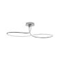 Nova Luce Fungo - plafonnier - Ø 102 x 30 cm - 47W LED dimmable incl. - chrome