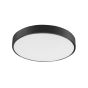 Nova Luce Hadon - plafonnier - Ø 40 x 5 cm - 24W LED incl. - noir sable et blanc mat