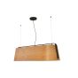 Faro Stood - lampe suspendue - 151 x 46 x 47 cm - noir et brun