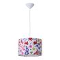 Lucide Adrian - lampe suspendue pour chambre d'enfant - Ø 30 x 150 cm - rose