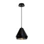 Lucide Lyna - lampe suspendue - Ø 22 x 155 cm - noir