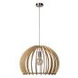 Lucide Bounde I - lampe suspendue - Ø 50 x 167 cm - bois clair