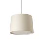 Faro Conga - lampe suspendue - Ø 40 x 30 cm - beige et noir