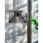 Nova Luce Harper - lampe suspendue - Ø 35 x 120 cm - noir