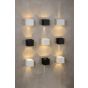 Lucide Xia - applique murale avec 2 faisceaux lumineux réglables - 8 x 8 x 8 cm - 2 x 1W LED incl. - IP54 - noir