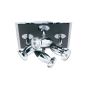 Searchlight Comet - spot en saillie 4L - 23 x 23 x 12 cm - noir et chrome