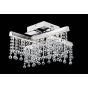 Nova Luce Fulgio - plafonnier - Ø 52 x 26 cm - 28,8W LED incl. - chrome