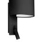 Faro Fold - applique murale avec interrupteur - 20 x 22 x 30 cm - 3W LED incl. - noir mat