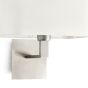 Faro Hanna - applique murale - 29 x 20 x 32 cm - nickel et beige