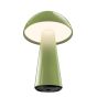 Century Italia Coco - lampe de table d'extérieur sans fil avec station de charge - Ø 16 x 25,5 cm - 1,5W LED dimmable incl - IP44 - vert