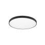 Nova Luce Perfect Profile - plafonnier - Ø 80 x 10 cm - 80W LED dimmable incl. - noir